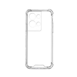 Capa de Silicone com Cantos Dura para Oppo Reno8 Pro Transparente Capa de Silicone com Cantos Dura para Oppo Reno8 Pro Transparente
